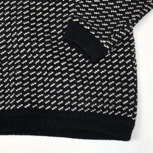 Vintage LL Bean Mens Wool Birdseye Crewneck Fisherman Sweater XL Tall Norway - Picture 3 of 7